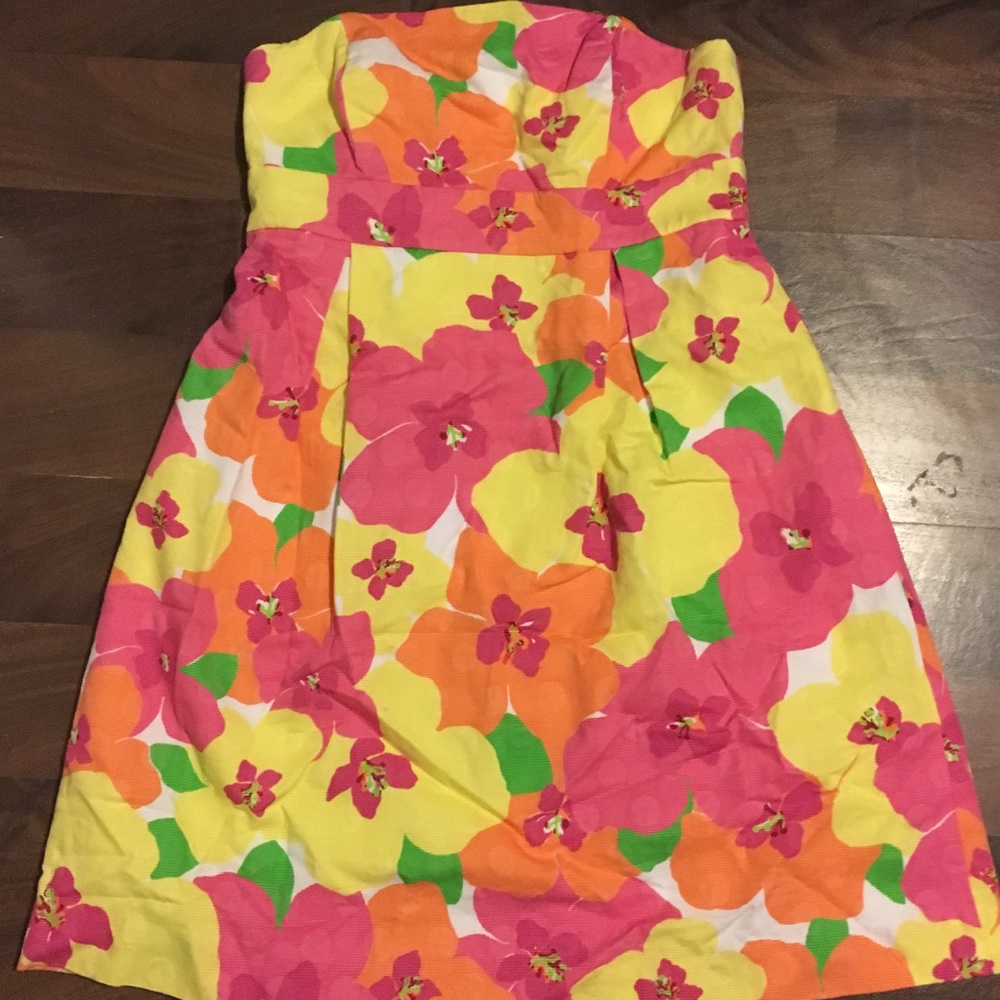 Lilly Pulitzer Strapless Dress, Size 2